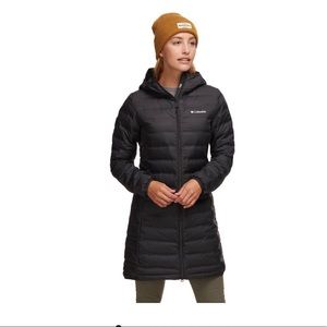 Columbia WomenS Lake22 Down Long Hooded Jacket NWT